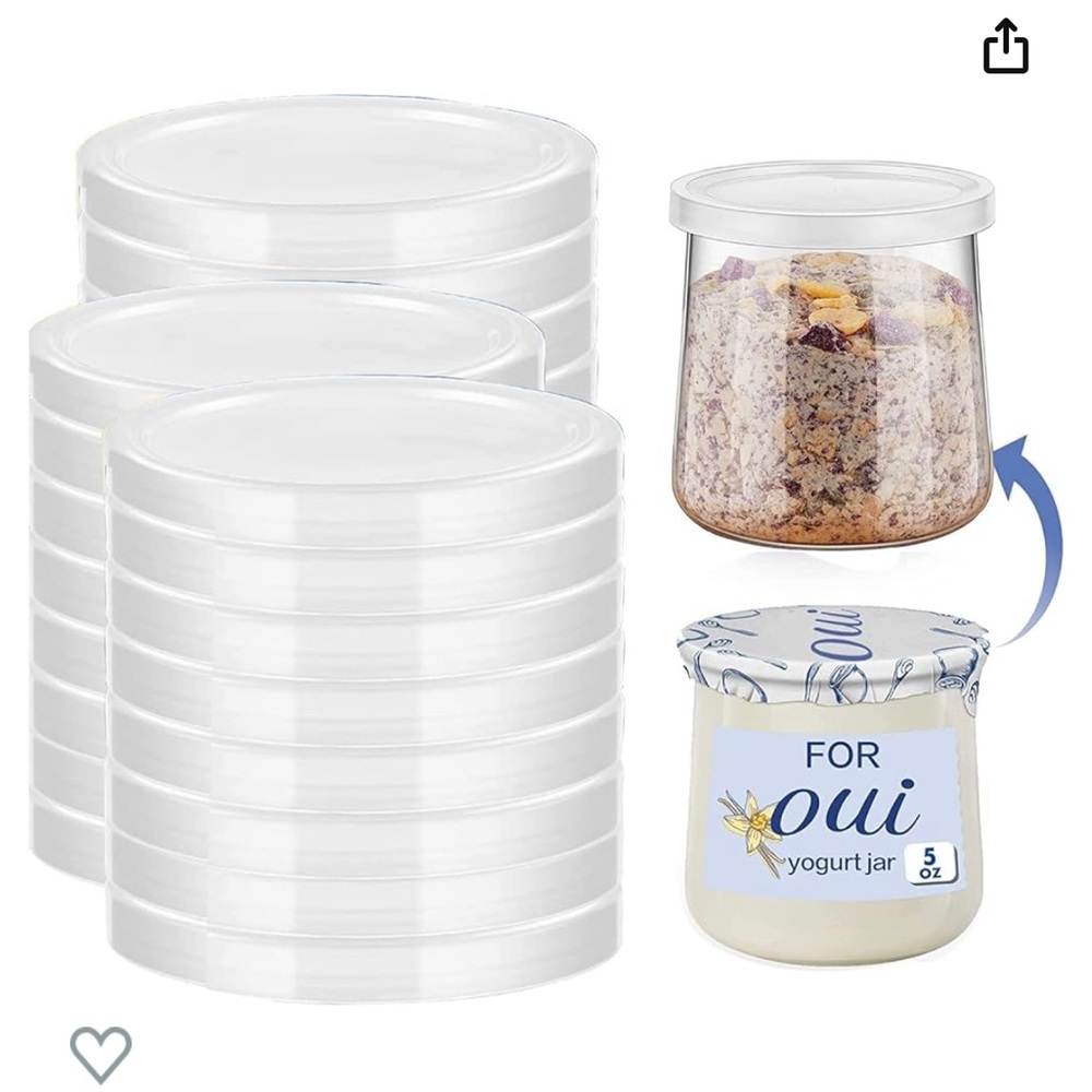 Oui yogurt jar lids